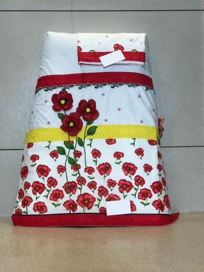 White Rida With Machine Embroidery