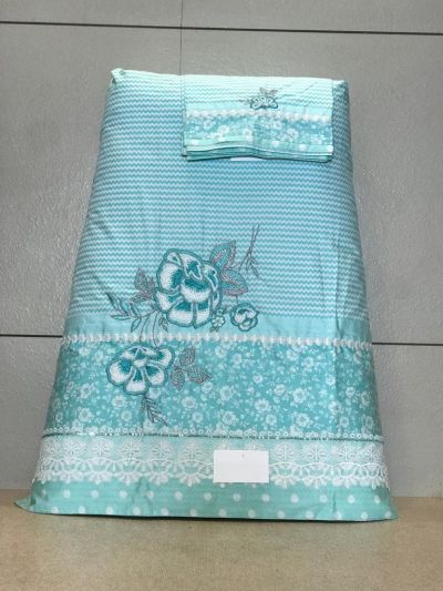 Mint Green Rida With Smart Aary  Work