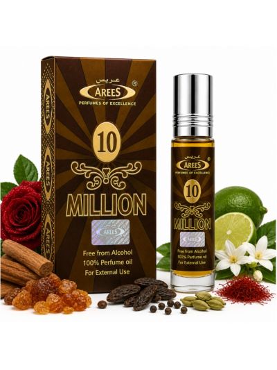 Arees 10 Million | Spicy, Warm, Luxurious | Attar 8ml