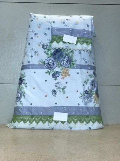 Turkish Fabric Printed Rida With Machine Embroidery
