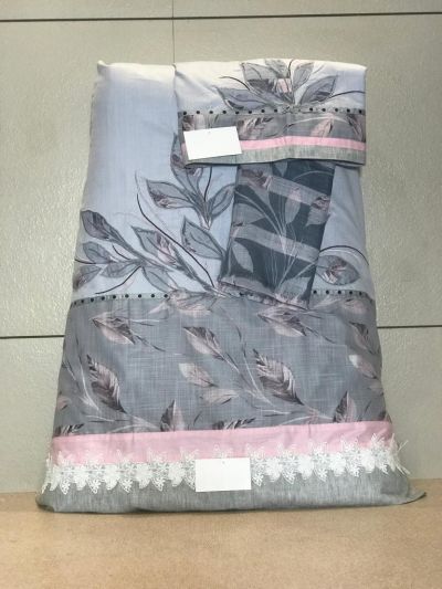 Grey Rida With Smart Panneling And Smart Work With Machine Embroidery