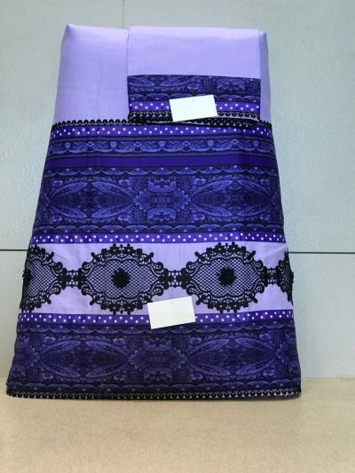 Purple rida with Smart Panneling and Guipure lacing