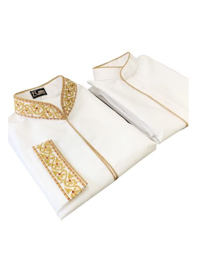 Embroidered Stitched Kurta Saya Set