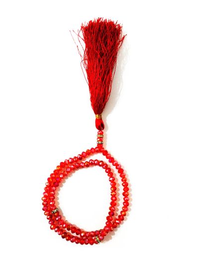 Red Crystal 5mm Tasbih