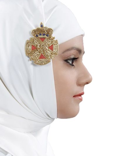 Crown Design Brooch Pin Cum Clip