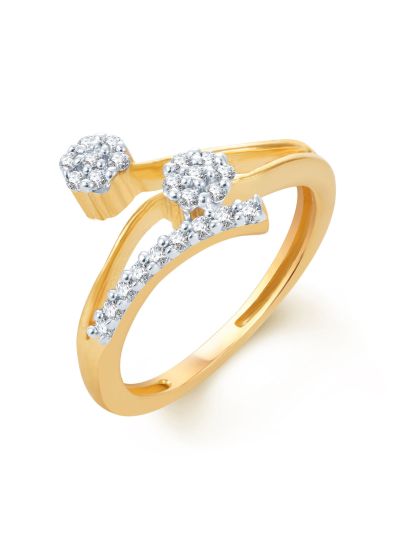 Stunning Gold and Rhodium Plated CZ Ring - 11