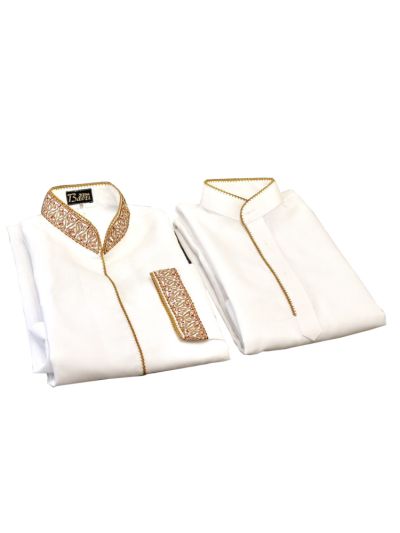 Embroidered Stitched Kurta Saya Set
