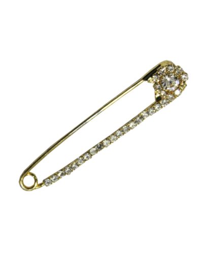Golden Flower Shape Hijab Pin 
