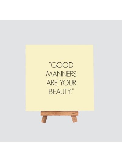 Manners Mini Canvas