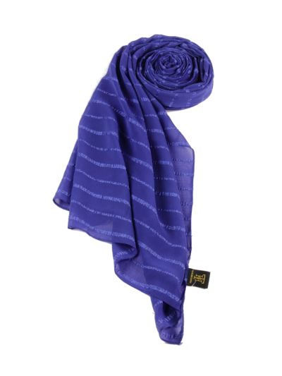 Cobalt Bubble Crepe Hijab
