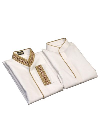 Embroidered Stitched Kurta Saya Set