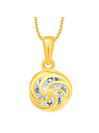 Trendy Gold Plated CZ Pendant 