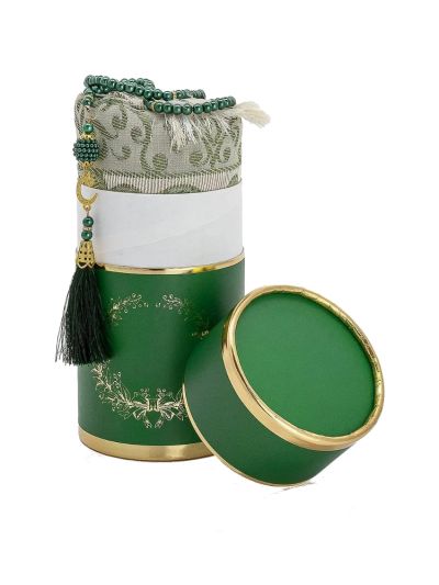 Cylinder Design Prayer Gift Set (Green)