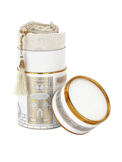 Cylinder Design Prayer Gift Set (White)