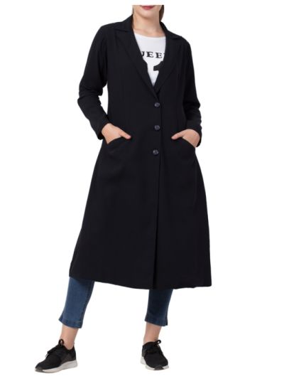 Mushkiya-Knee Length Coat For Any Abaya