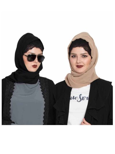 Combo Super Fine Georgette Hijab (Set of 2)