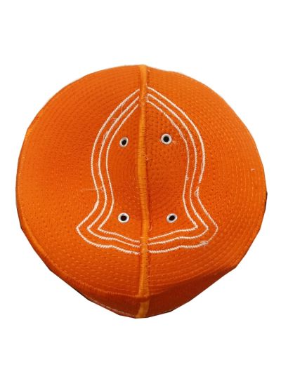 Kufi Nalain Orange Cap - 20 Cm