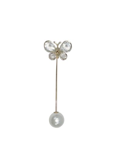Butterfly Hijab Pin With Pearl Set