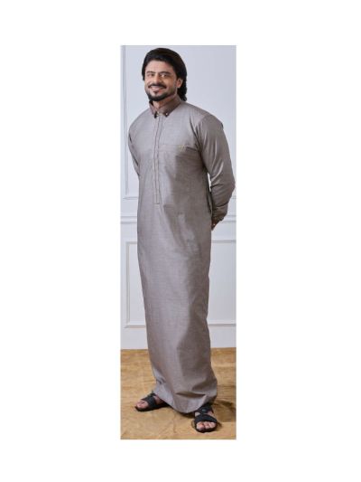 Al Noor Paisley Jacquard Fabric Thobe