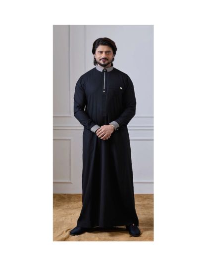 Al Noor Black Color Thobe
