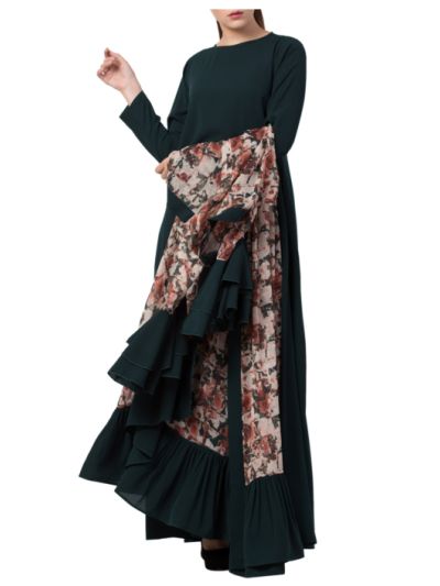 Abaya and Stylish Cardigan Combo