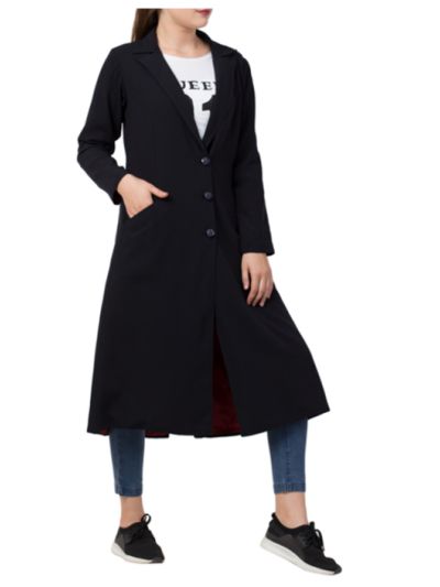 Mushkiya-Knee Length Coat For Any Abaya