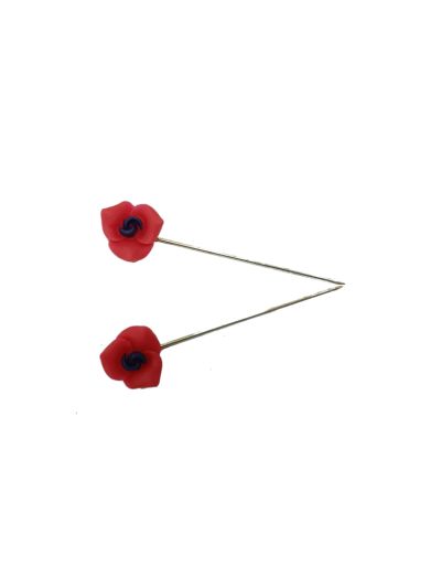 Blue & Red Hijab Pin Set