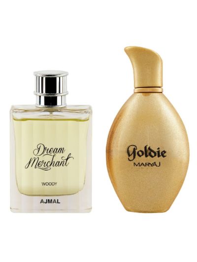 Ajmal Dream Merchant EDP 90ml Fresh Perfume & Maryaj Goldie EDP 100 ML Bundle of 2