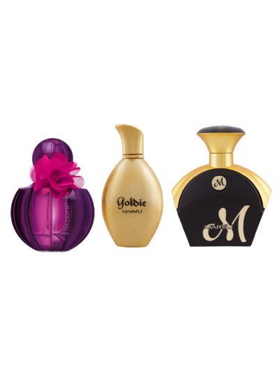 Ajmal Senora EDP 75ml & Goldie EDP 100ml & Maryaj M For Her EDP 90ml Bundle of 3