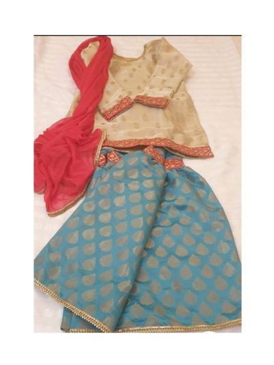 Riwaj Lawn Kurta with Gharara pants Set																		