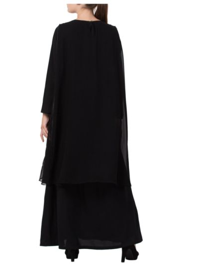 Dual Layer Designer Abaya Dress With Free Matching Stole
