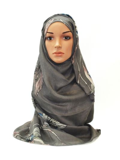 Hibiscus Printed Hijab