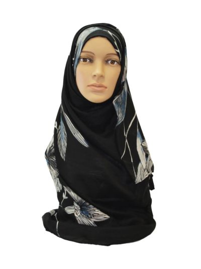 Hibiscus Printed Hijab