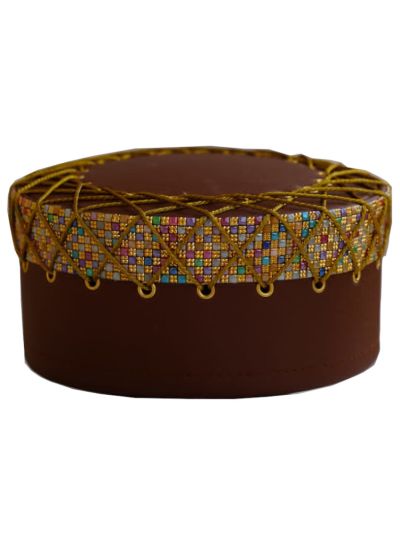 Brown & Golden Sufi Cap