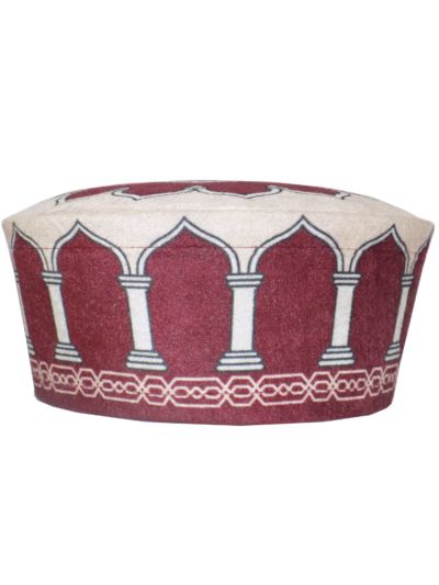 Red & Cream Sufi Cap With Nalain Paak