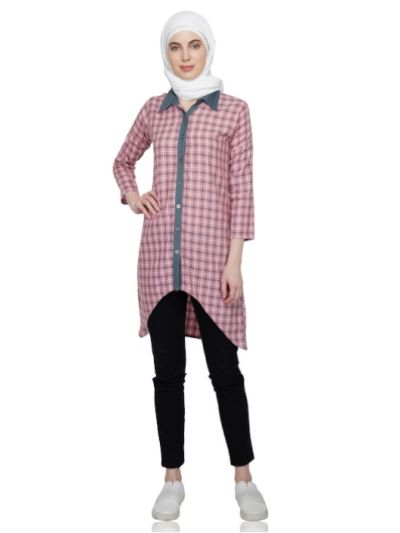 Asymmetric Shirt Dress 