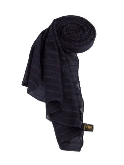 Navy Bubble Crepe Hijab