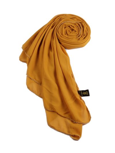 Mustard Gold Beaded Hijab
