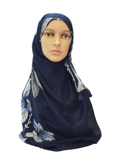 Hibiscus Printed Hijab