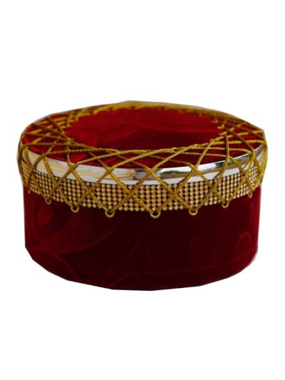 Red & Golden Sufi Cap