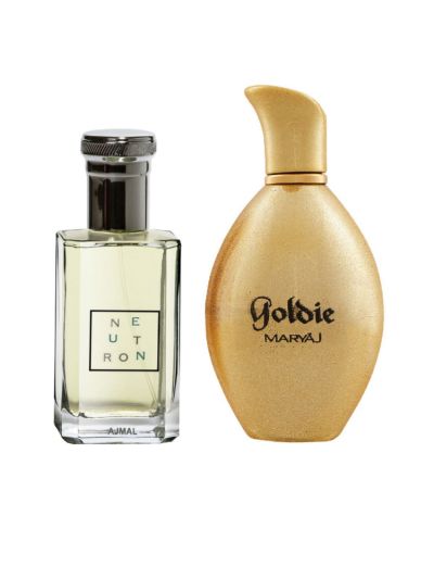Ajmal Neutron EDP 100ml Pefume & Maryaj Goldie EDP 100 ML Bundle of 2