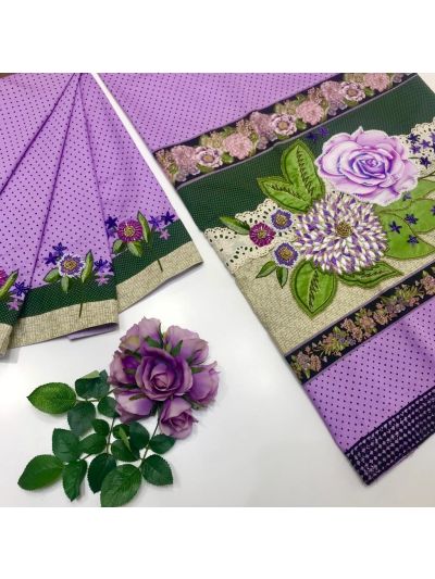 Purple Grace Rida Hand Embroidered