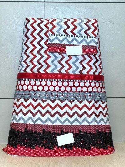 Red And White Shevron Rida With Smart Lacing