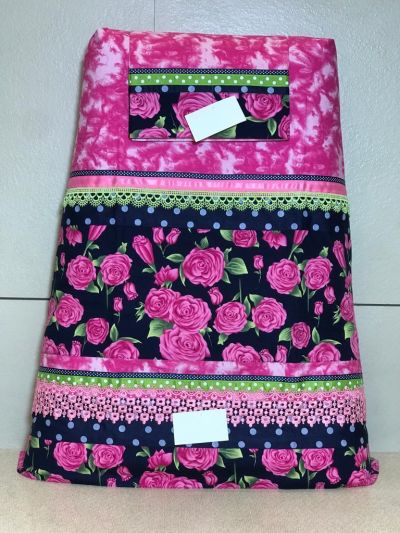 Pink Printed Rida With Belt And Smart Panneling