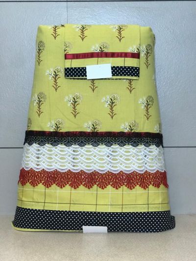 Yellow Batik Printed Rida With Smart Lacing