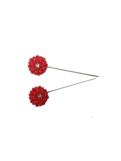 Red Hijab Pin Set 