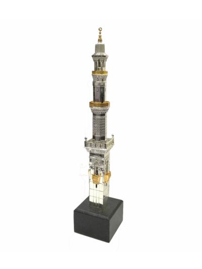 Replica copy of the Minaret in the Prophet's Mosque in Medina 