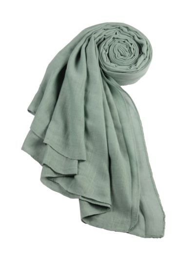 Mint Plain Soft Cotton Hijab