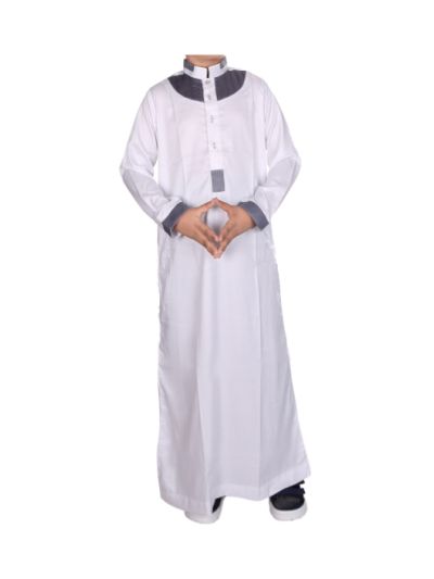 Omani Poly Cotton Kids Thobe