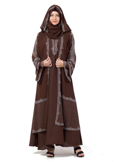 Stone Work Bridal Burkha Or Abaya